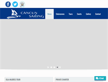Tablet Screenshot of catamarans-cancun.com
